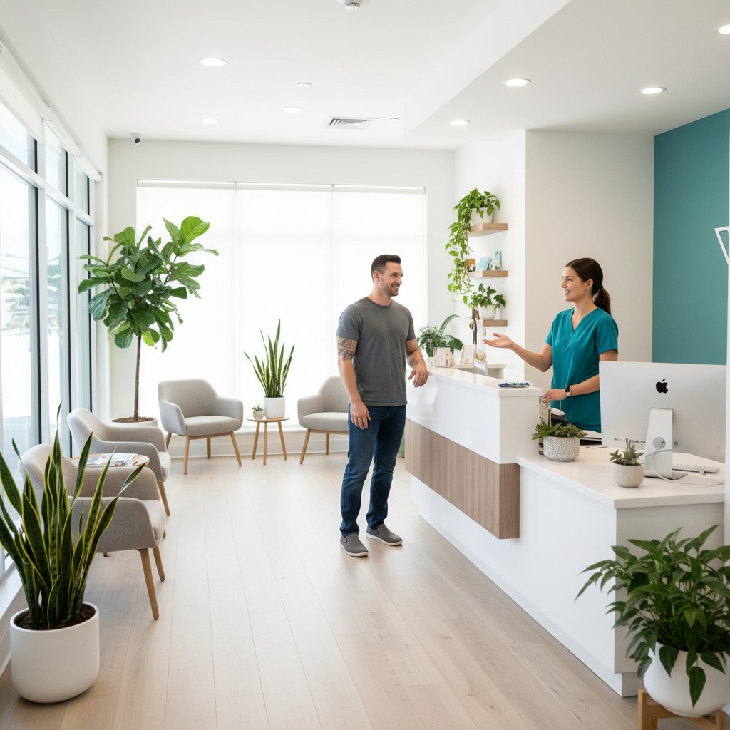 Maplewood Family Dental bright, welcoming clinic reception